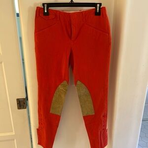 Ralph Lauren Blue Label Red/Orange Size 6 Equestrian Pants Pre-Owned Good Cond